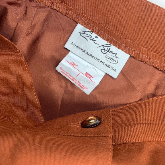 Vintage Ginger Brown Western Embroidered Vest and Skirt Two Piece - Picture 14 of 15